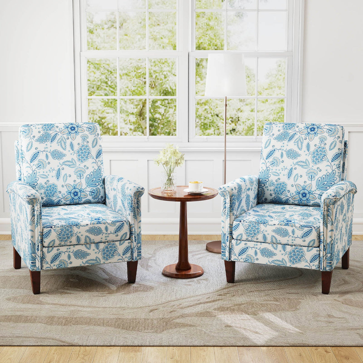 Floral Farmhouse Boho Accent Chair