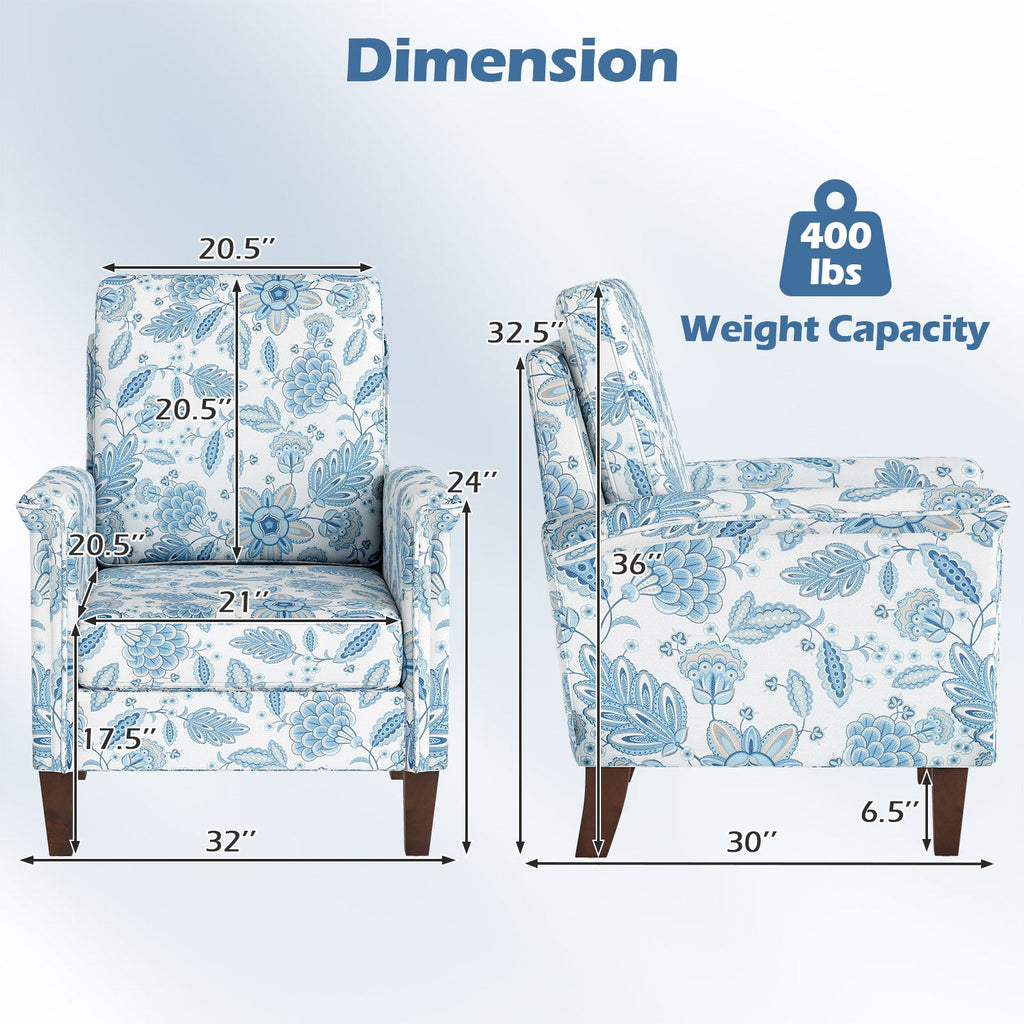 Floral Farmhouse Boho Accent Chair
