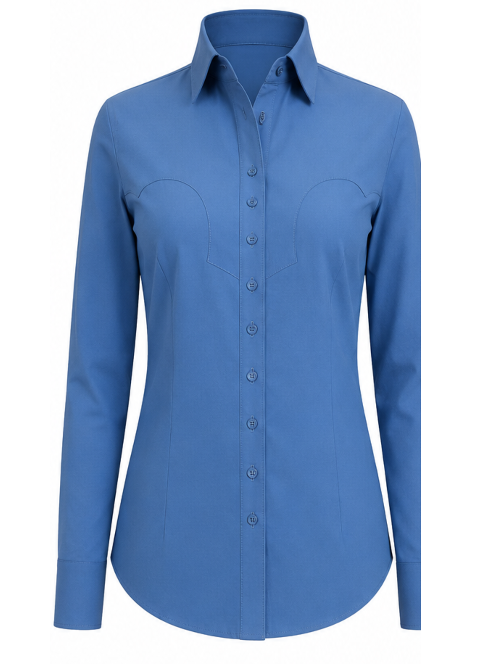 French Blue Cool Ride™ Women's Western Riding Shirt