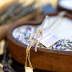 Lavender Heart Dough Bowl Candle