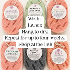 Goat Milk Soap Infused Sponge - Sweet Grace Type Scent | Lasts up to 6 weeks