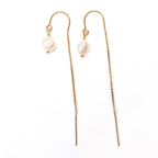 Keshi Pearl Threader Earrings