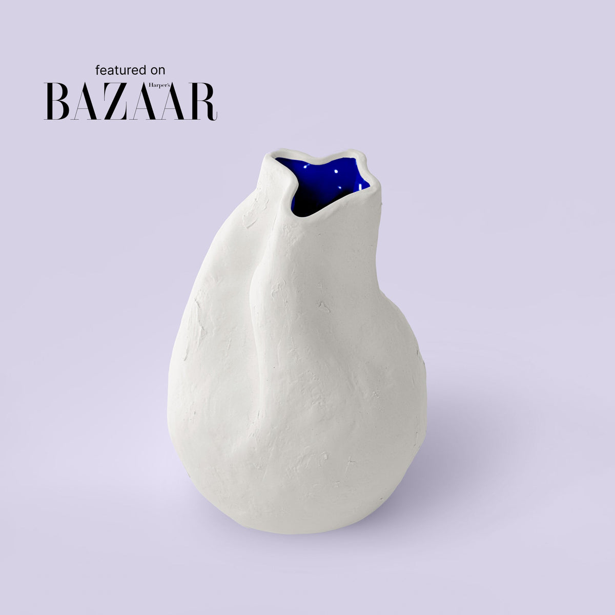 Sculptural White Porcelain Art Vase – Alexis