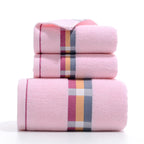 3-Piece Thick Cotton Bath & Face Towel Set