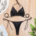 Luxury Pearl Halter Bikini Set