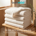 Luxury Organic Turkish Cotton Bath Towels – 4 Pack  Description