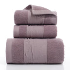 3-Piece Thick Cotton Bath & Face Towel Set