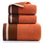 3-Piece Thick Cotton Bath & Face Towel Set