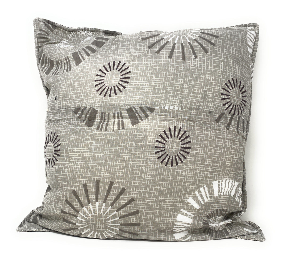 Taupe Floral Geometric Pillow Covers – 2 Pack