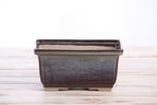 Willow Bonsai Ceramics Rectangle Deep Bonsai Pot 6 Inch – Higher‑Profile Rectangular Ceramic Bonsai & Succulent Planter with Accentuated Rim, High‑Fired Frost‑Proof Stoneware, Handmade in USA (Starry Night)