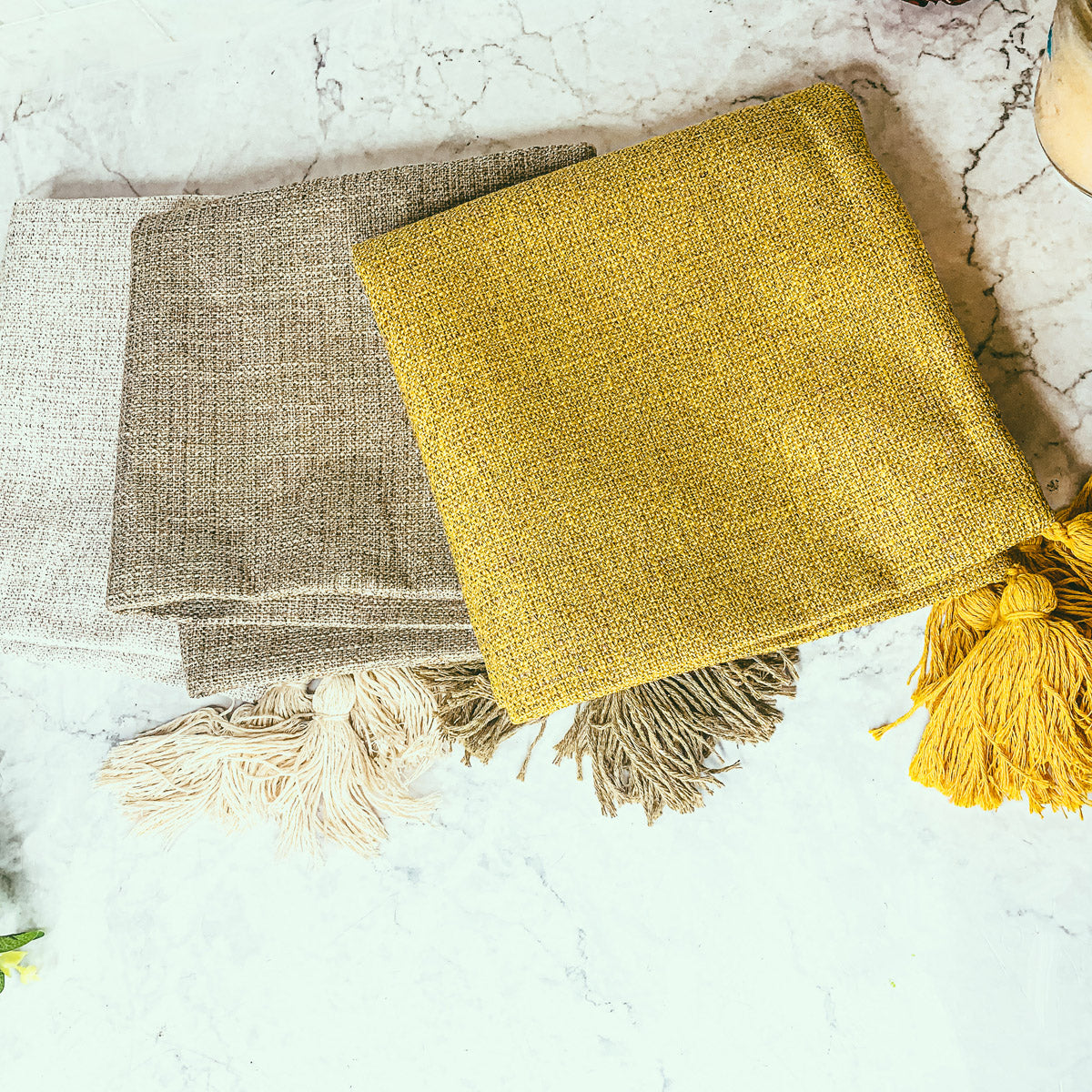 Boho Cotton Linen Pillow Covers