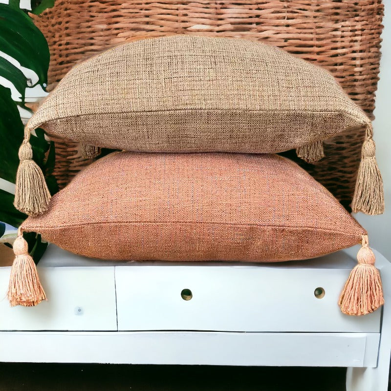 Boho Cotton Linen Pillow Covers