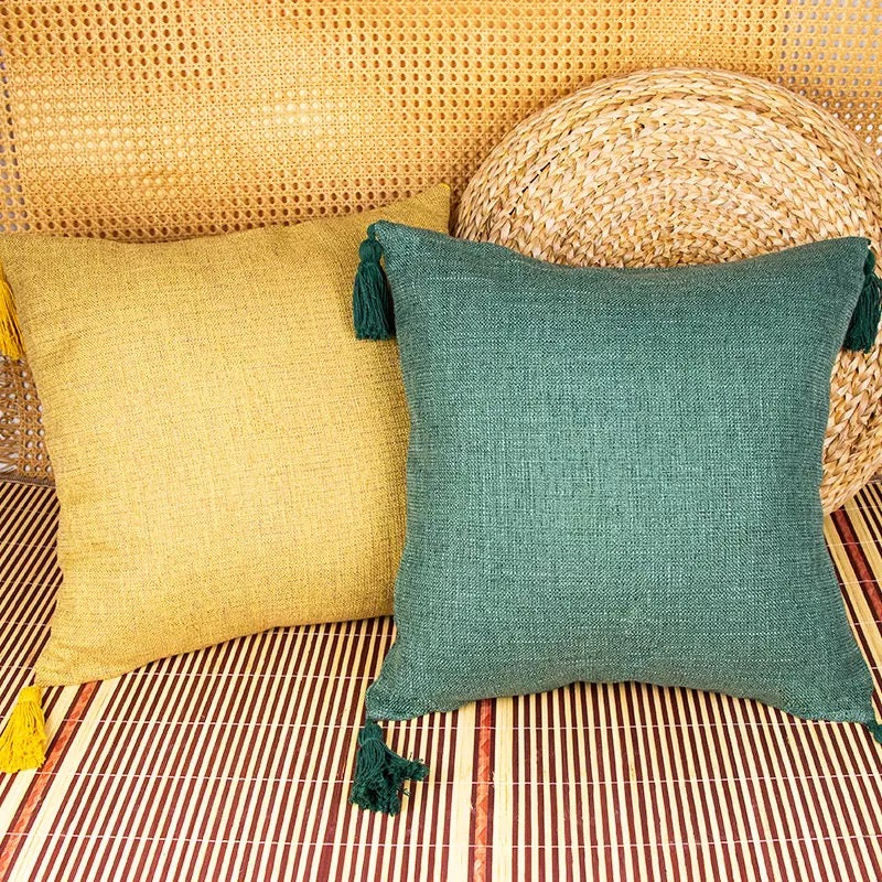 Boho Cotton Linen Pillow Covers