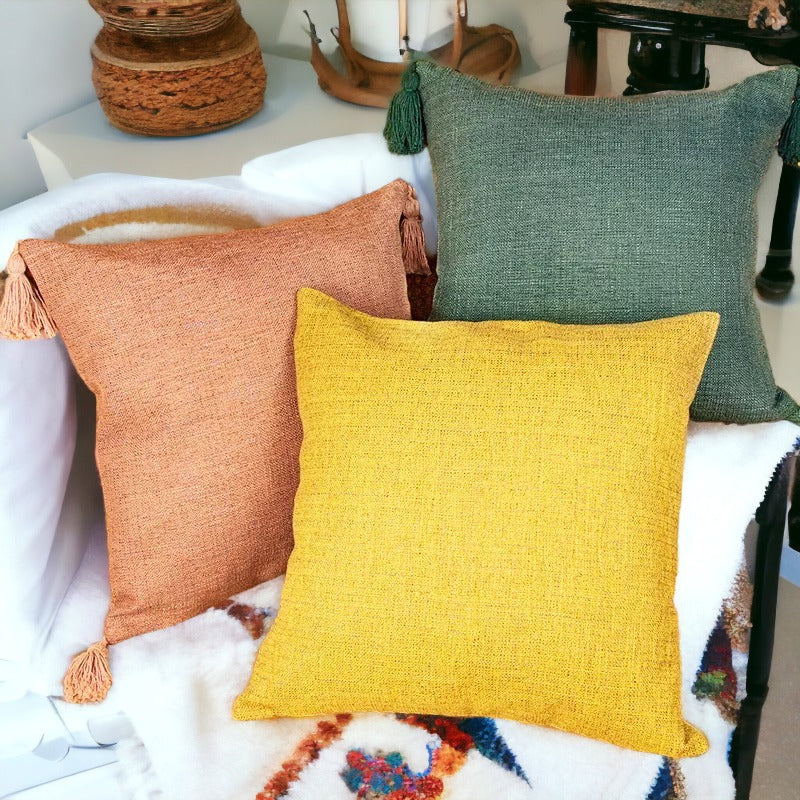 Boho Cotton Linen Pillow Covers