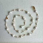 French Fresh Water Pearl Lariat Necklace