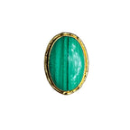 French Malachite Ring Adjustable