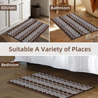 Kasentex Soft Absorbent Bath Rug - Plush Bathroom Mat