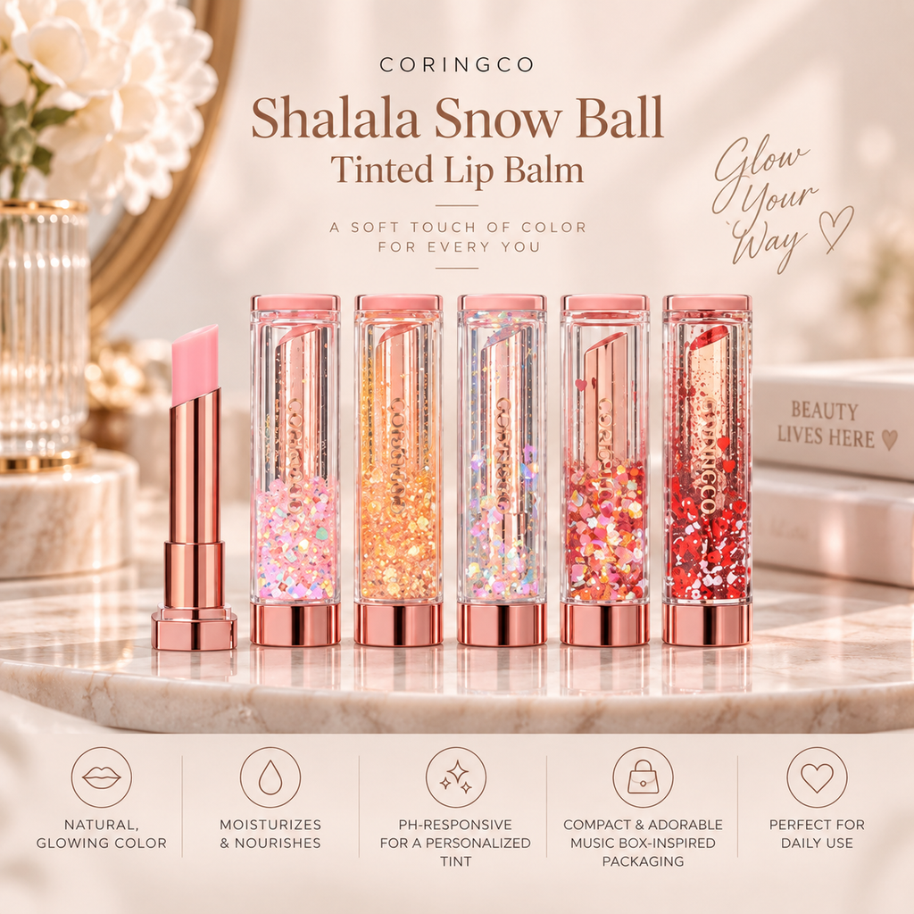 CORINGCO Shalala Snow Ball Tinted Lip Balm – 2.5g