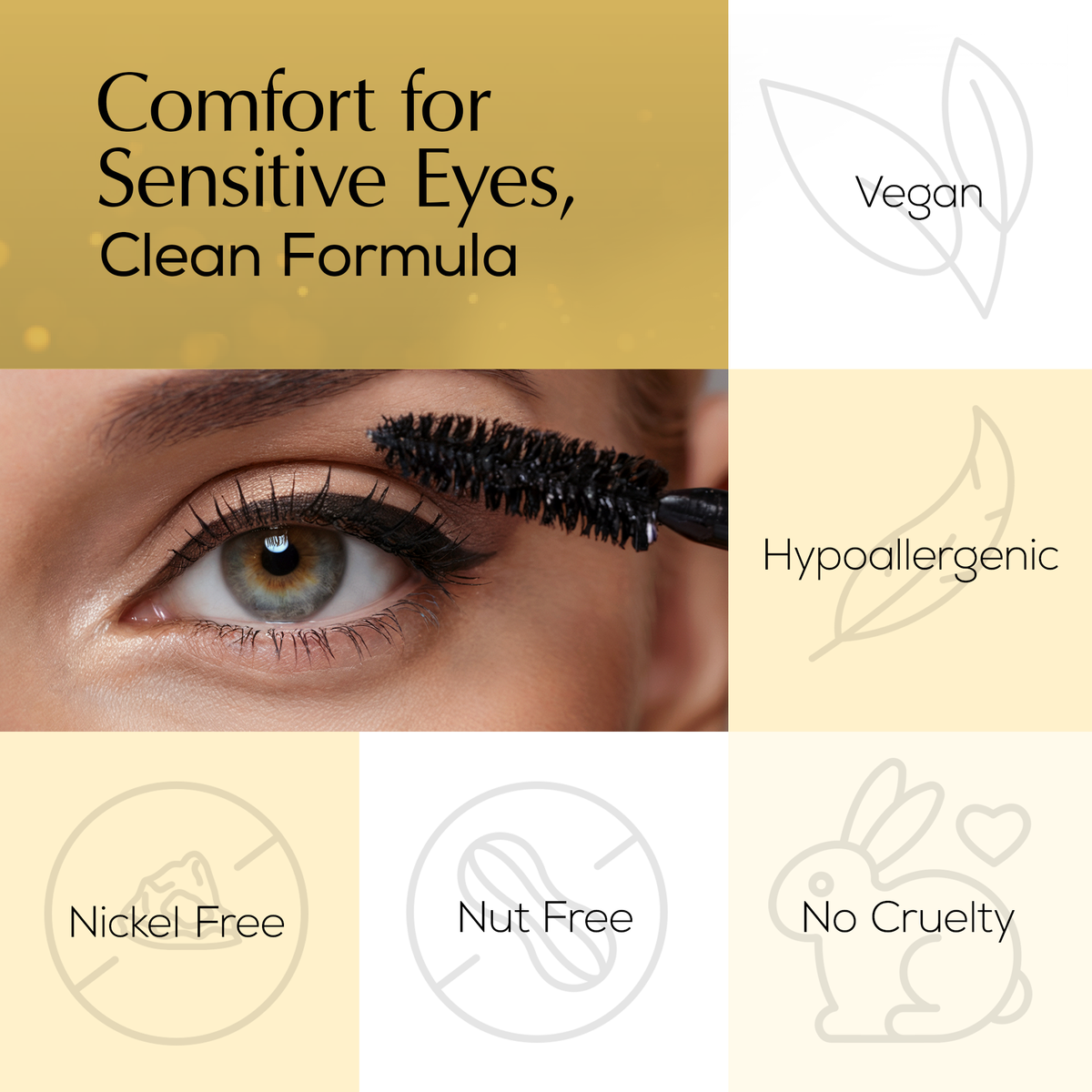 Volumizing Waterproof Mascara for Sensitive Eyes