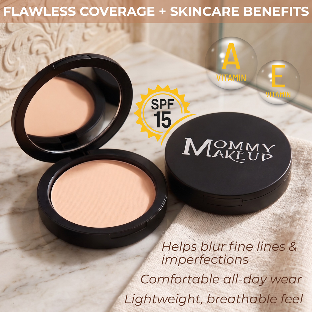 Mineral Pressed Powder Foundation SPF 15 – Coffee Break