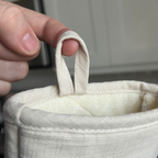 3-Piece Magnetic Cotton Oven Mitt & Pot Holder Set – Vanilla Cream