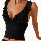 Women’s Ruffled 3-Piece Bikini & Skirt Set