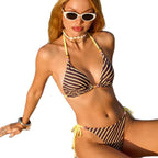 Women’s Striped Two-Piece Bikini Set