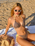 Women’s Striped Two-Piece Bikini Set