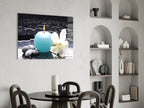 Spa Candle Orchid And Stones Glass Wall Art