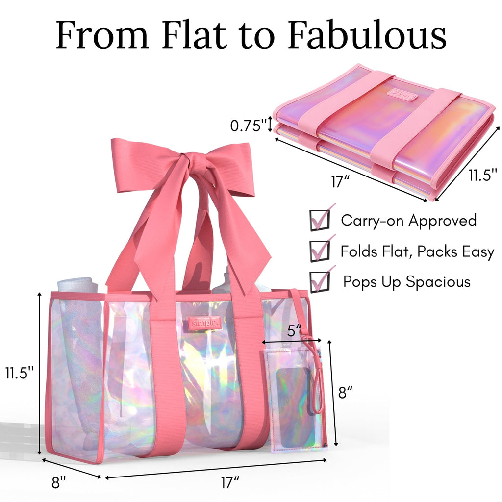 BowMe Prism Bubble Beach Tote with Phone Pouch