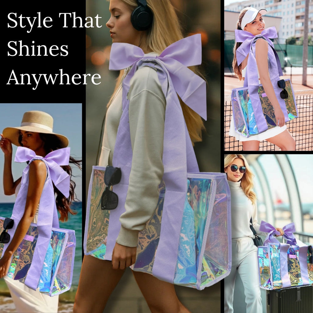 BowMe Prism Bubble Beach Tote with Phone Pouch