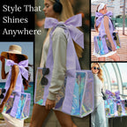 BowMe Prism Bubble Beach Tote with Phone Pouch