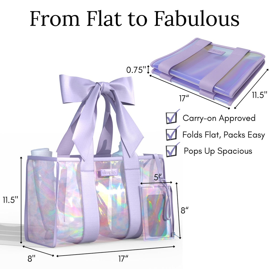 BowMe Prism Bubble Beach Tote with Phone Pouch