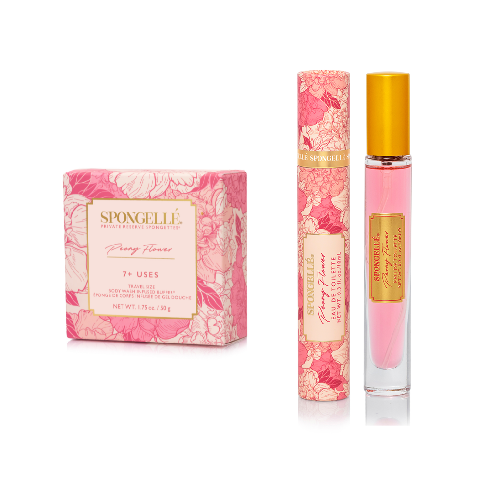 Peony Flower Eau de Toilette & Spongette Set