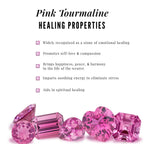 Pink Tourmaline and Diamond Eternity Jewelry Set