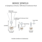 Genuine Freshwater Pearl Flower Jewelry Set for Brides