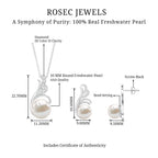 Freshwater Pearl and Diamond Designer Jewelry Set