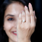 Genuine 7.4 Carat Freshwater Pearl Engagement Ring with Diamond Crossover Shank