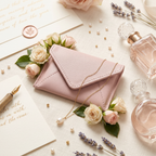 Mini Envelope Wallet With RFID protection - Rose Pink