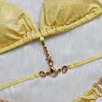 Shimmer Crystal Halter Bikini Set