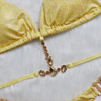 Shimmer Crystal Halter Bikini Set