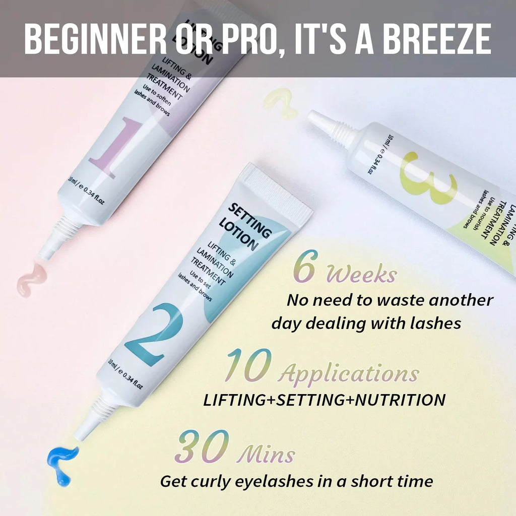 Brow & Lash Lift Lamination Lotion – Professional 3-Step System