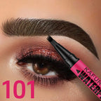 Waterproof 4-Tip Brow Pen – Natural Hair-Stroke Eyebrow Pencil
