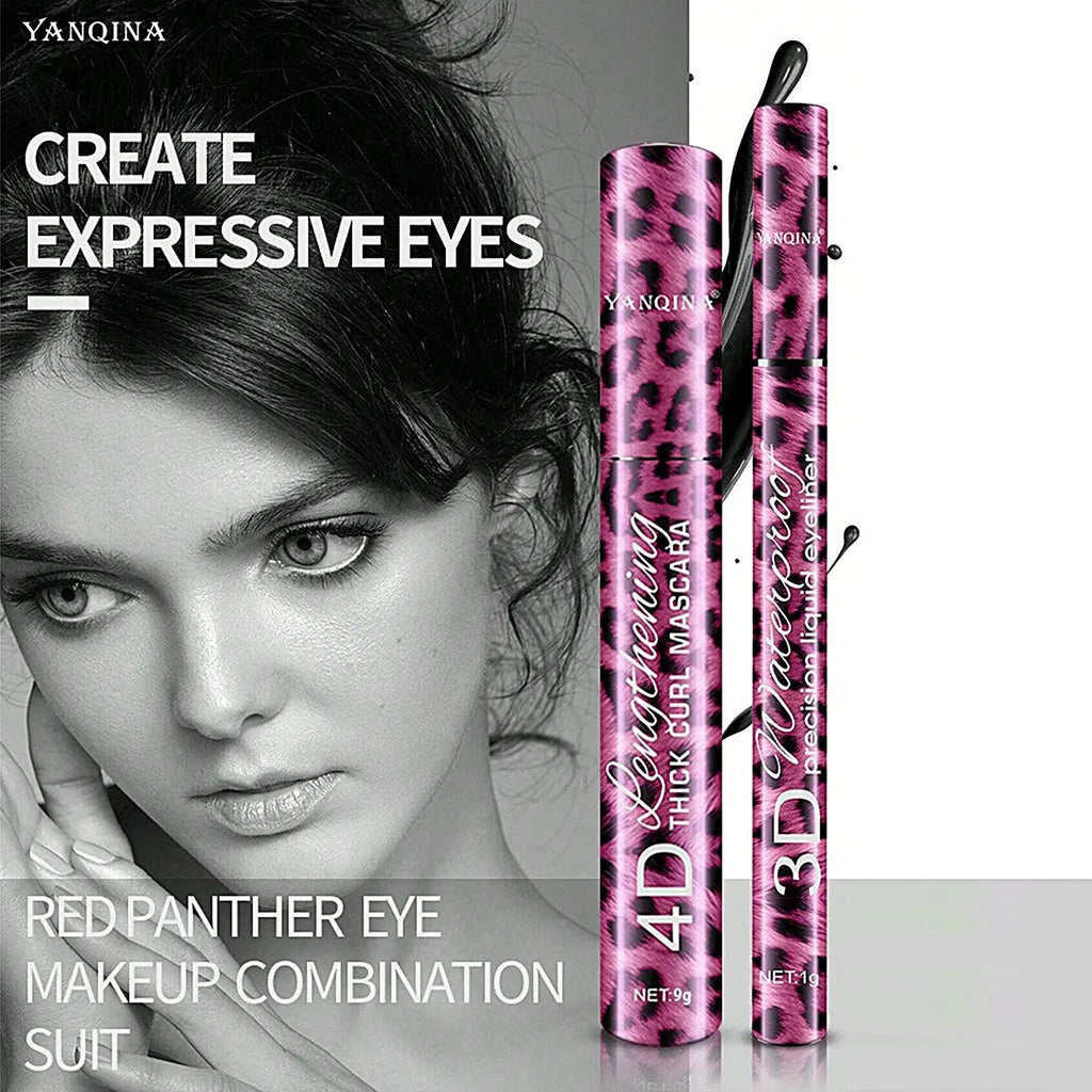Waterproof Eye Makeup Set – Eyeliner, Mascara & Brow Pencil