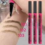 Waterproof 4-Tip Brow Pen – Natural Hair-Stroke Eyebrow Pencil