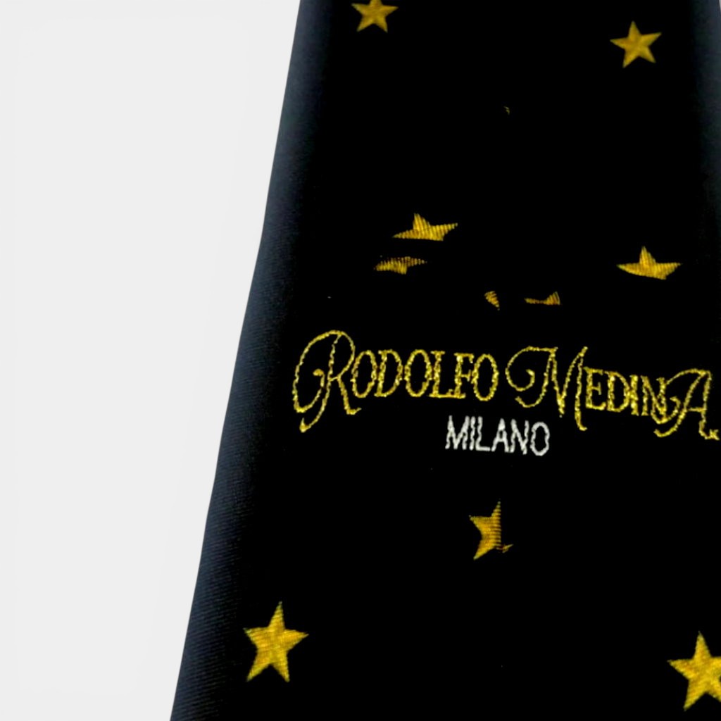 MILANO GOLD STAR SILK TIE