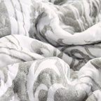 Grey Matelassé Pillow Cover