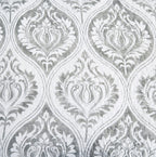 Grey Matelassé Pillow Cover