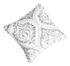 Grey Matelassé Pillow Cover