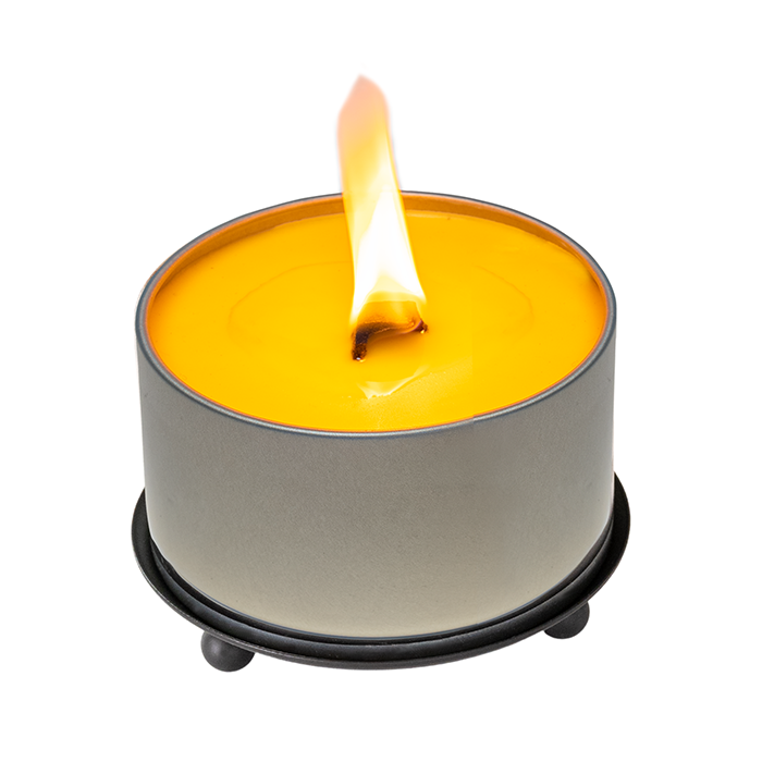 Black Wrought Iron Trivet & Candle Holder